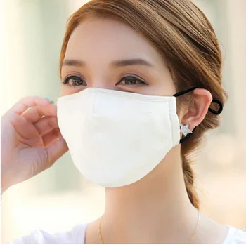 

15pcs/lot New Blank Sublimation Face Mask with Filter Dust Prevention For Thermal transfer Print can be Washable