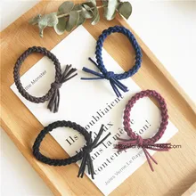 Три состояния Стиль повязка для волос женский корейский стиль база для завязывания волос лента для волос ручной работы DIY