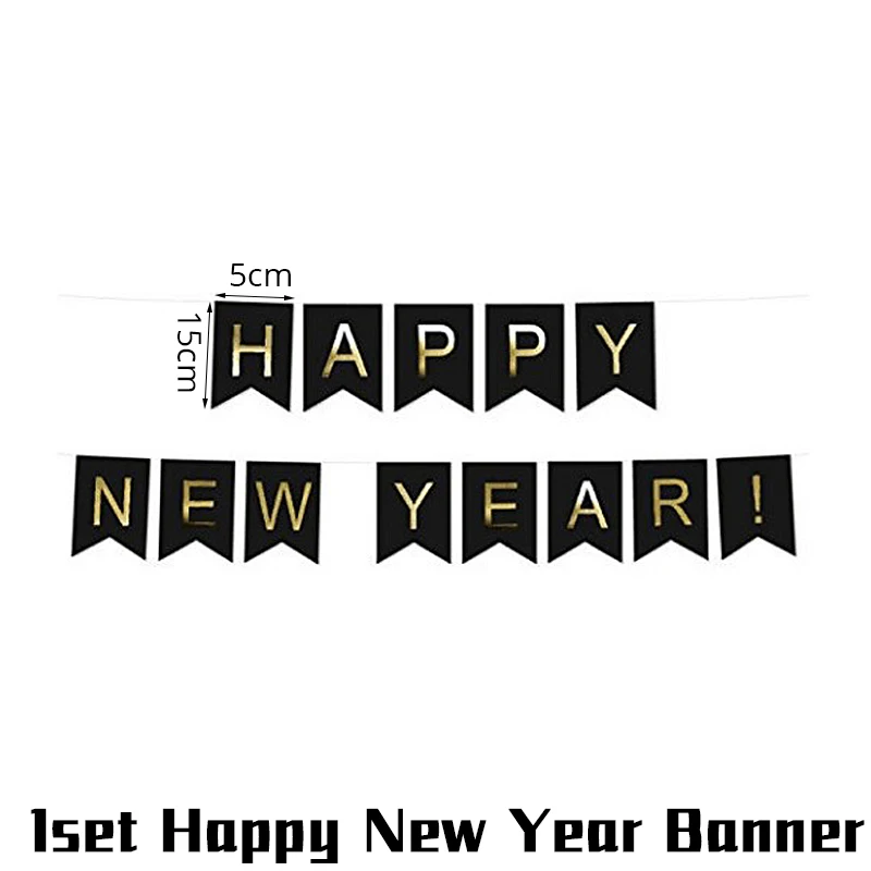 1set Banner Joy-Enlife рождественские украшения для дома новогодние вечерние украшения черный баннер фоторамка реквизит Navidad Nordica - Цвет: 1set Banner