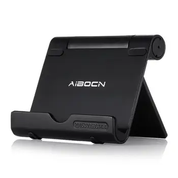 

Aibocn Multi-Angle Cell Phone Stand, Adjustable Flodable Holder for Tablets Smartphones and E-Readers Compatible Black A1