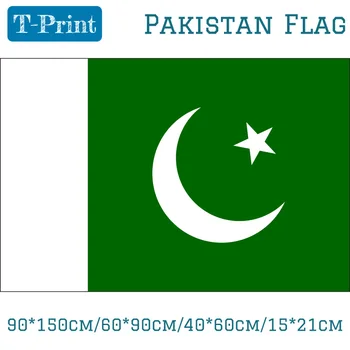 

15PCS Flag 90*150cm/60*90cm/40*60cm/15*21cm Pakistan National Flag For World Cup Olympic Games