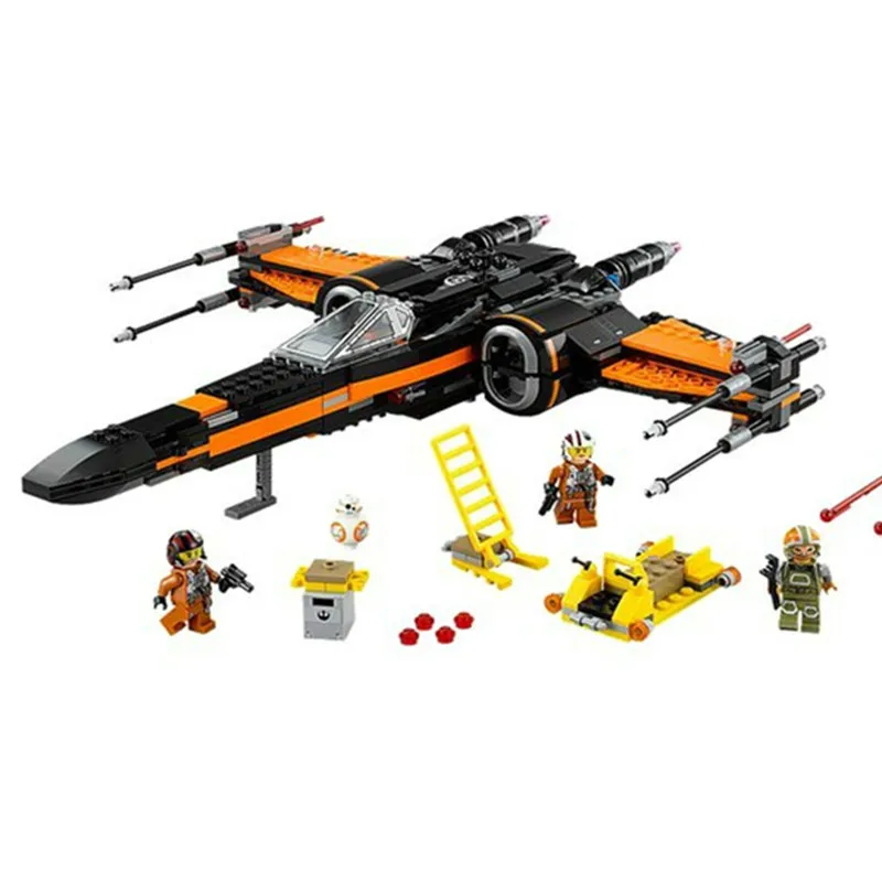 

Star Wars Order Poe's X Toys wing Fighter Building Block Bricks Educational Gift Toys For Children Education Compatible Legoings