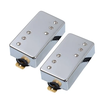 

Two Line 6 Hole Electric Guitar Humbucker Pickup for LP Guitar Chrome Guitar Accessories
