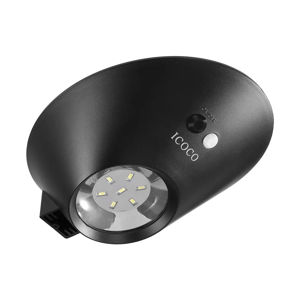 ICOCO 2W 7 LED Solar Light Human Body Sensor Garden Wall Lights Home Decoration Outdoor Waterproof Lighting Solar Lamp