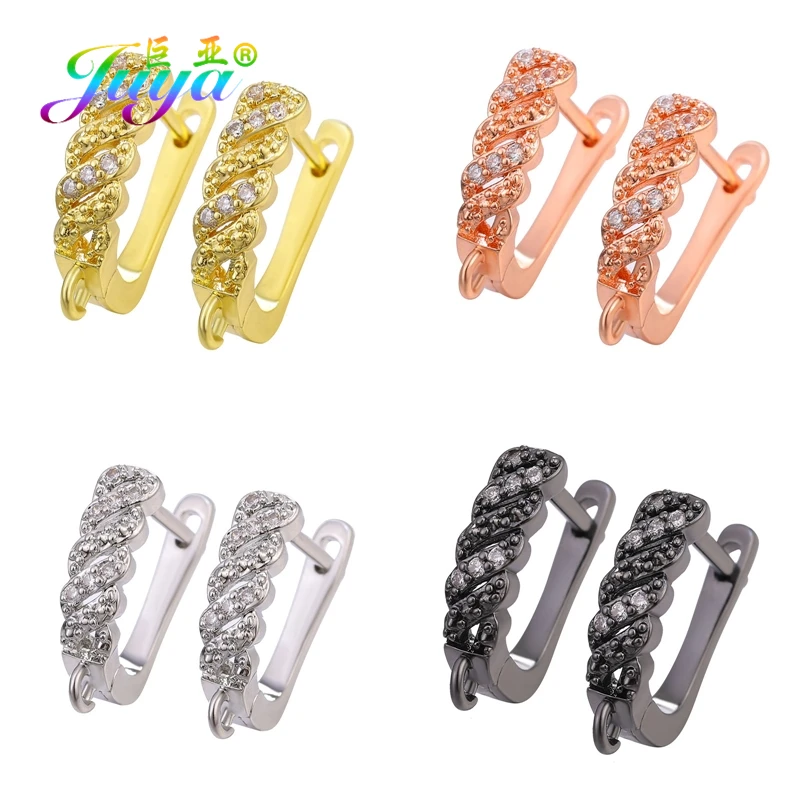 Аксессуары для сережек Juya DIY декоративные золотистые/Серебристые серьги крючки