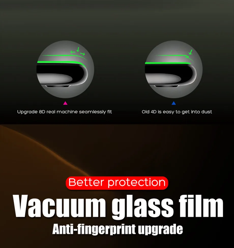 9-PC-For iPhone 6 6s Tempered Glass 9D For iPhone 7 8 Plus X Screen Protector Film