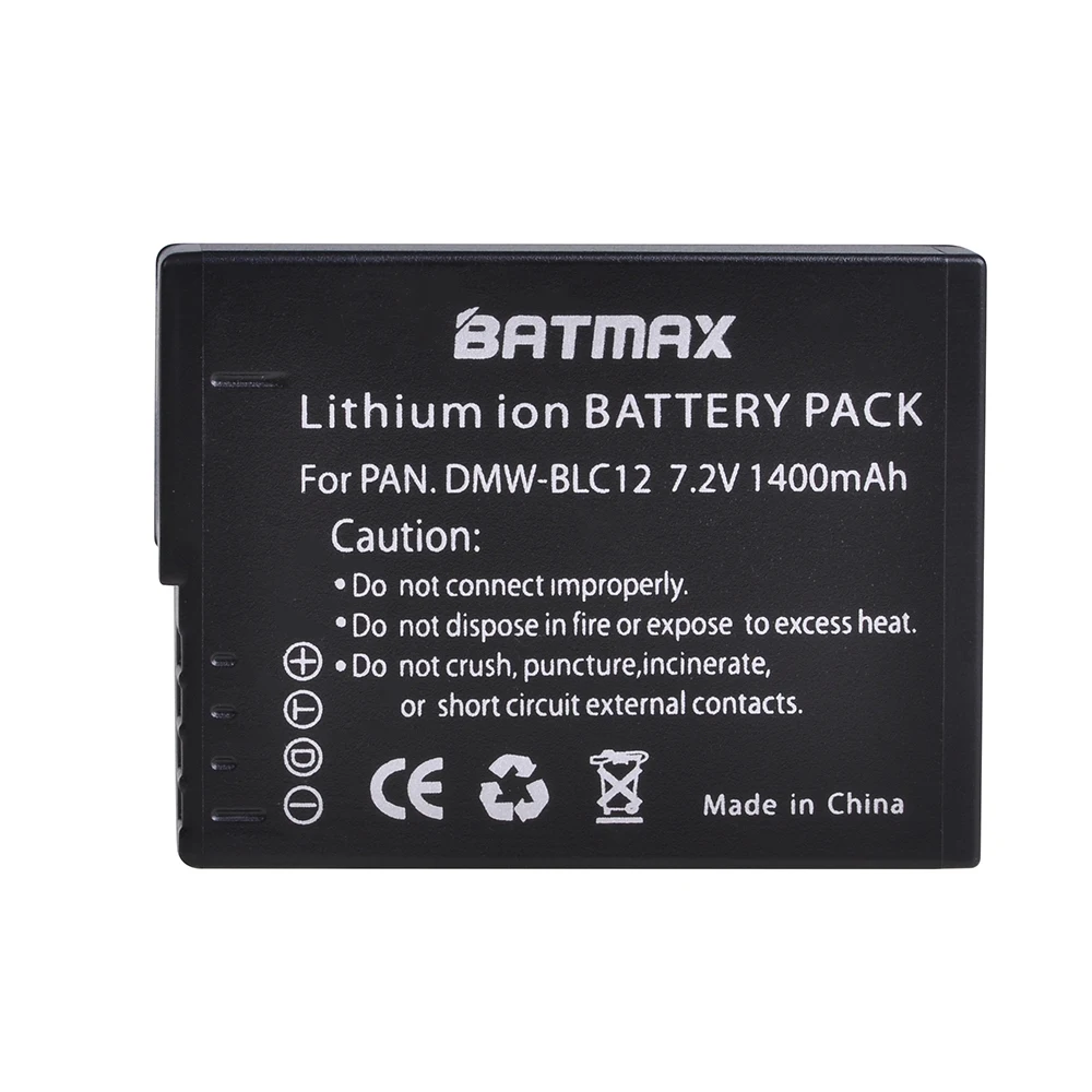 Batmax 1 шт. DMW-BLC12e DMW-BLC12 BLC12PP Bateria+ светодиодный USB двойное зарядное устройство для Panasonic Lumix FZ1000, FZ200, FZ300, G5, G6, G7, GH2, DMC-GX8