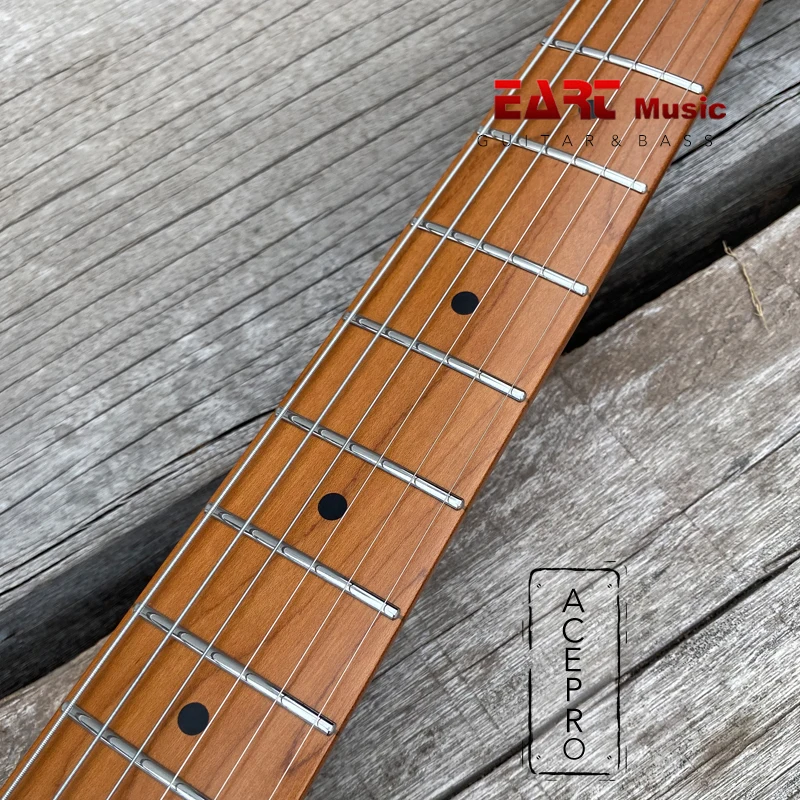 Винтажная электрическая гитара Sunburst еат1 ольдер для обжарки тела клен радиус