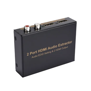 

1 x HDMI Input and 2 x HDMI Output NK-912 2 Port HDMI Audio Separator Converter HDMI Audio Separator Connector(EU Plug)