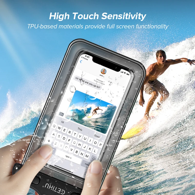 GETIHU Универсальный Водонепроницаемый Чехол для плавания сумка мобильный телефон