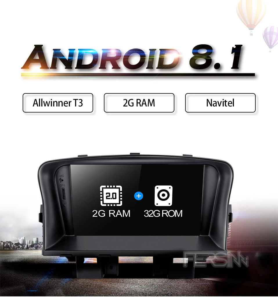 Discount Fersinny ZLKLZ7060 2G+32G Android 8.1 car dvd radio player For Chevrolet Cruze 2008 2009 2010 2011 2012 car gps stereo player 0