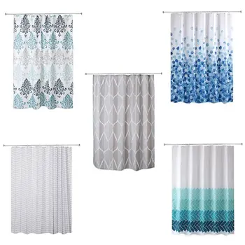 

European Style Shower Curtain Bathroom Fall Curtains Waterproof Cloth for Shower Room Bath Use