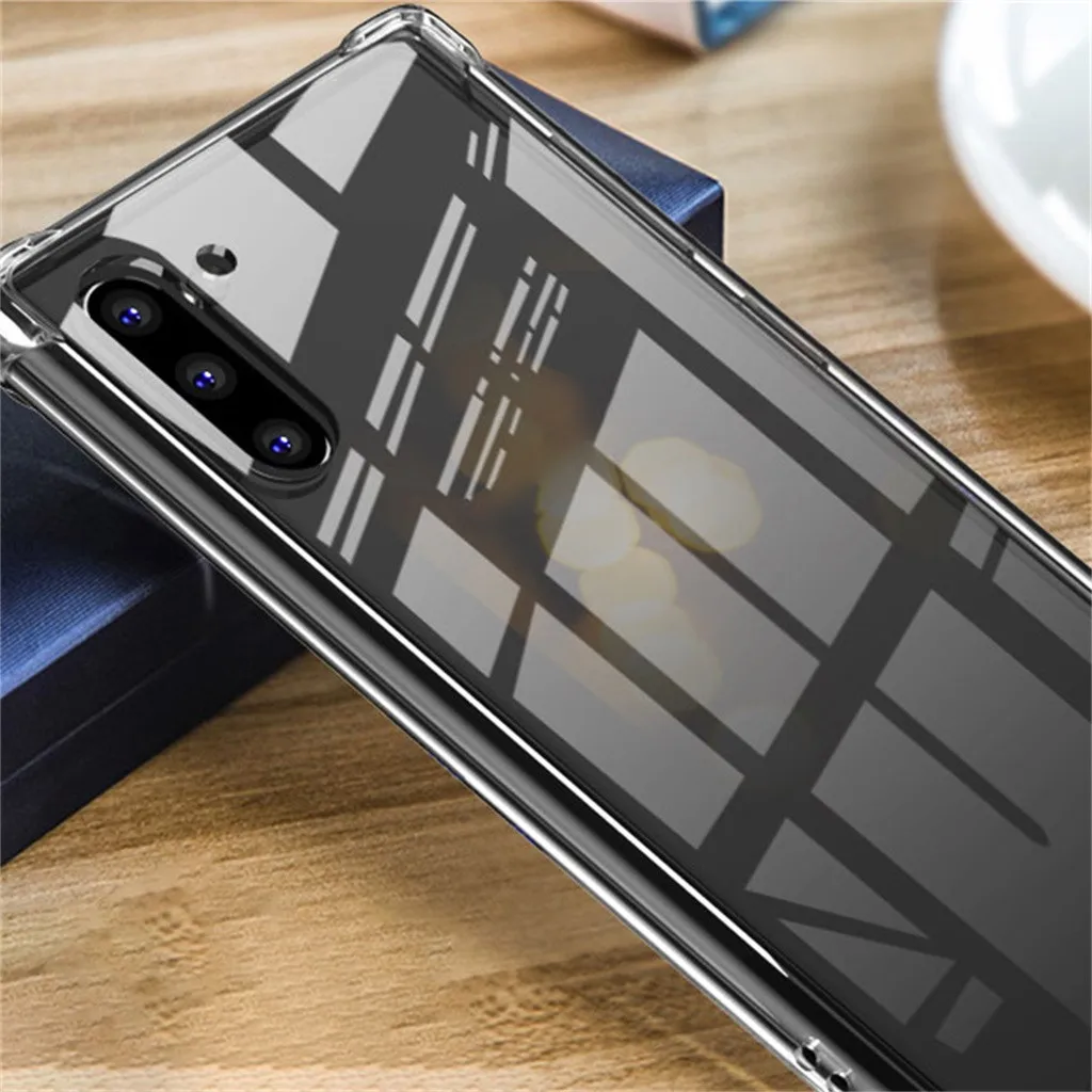 Ouhaobin чехол для телефона s для samsung Galaxy Note 10 6,3 дюймов Прозрачный Резиновый ТПУ противоударный чехол для samsung Galaxy Note 10