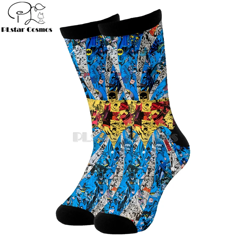 Plstar Cosmos комиксы Marvel dc superman haha joker Batman хлопковые носки с 3D-принтом высокие носки для мужчин и женщин высокого качества