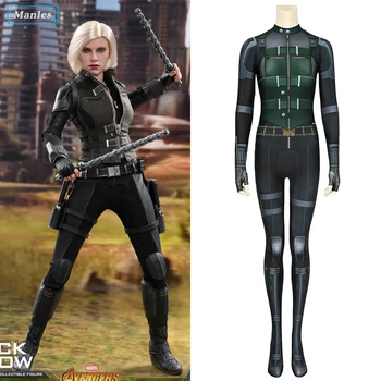 

Avengers 3 Infinity War Black Widow Cosplay Costume Adult Women Black Widow Costume Jumpsuit Suits Halloween Carnival Costumes
