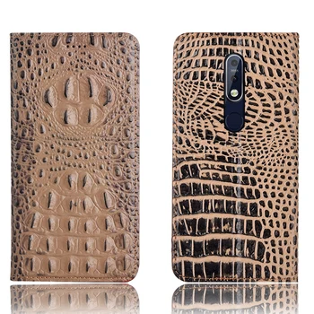 

Business Natural leather flip case card slot holder for Nokia 7.1/Nokia 7.1 Plus phone case coque standing flip cover funda