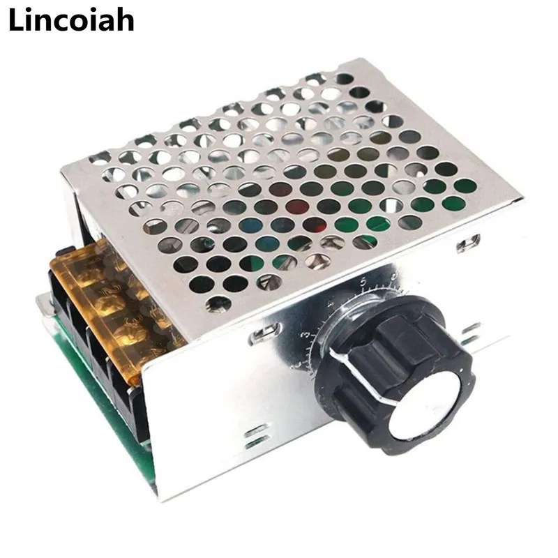 AC 220V 4000W SCR Voltage Regulator Dimming Dimmers Motor Speed Controller Thermostat Electronic Voltage Regulator Module