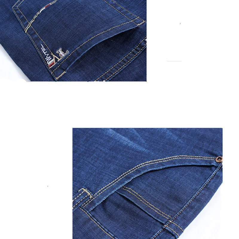 Brand 2019 Autumn New Men's Jeans Fashion Casual Business Elastic Force Jeans Straight Classic Slim Denim Pants Male Trousers Brand 2019 Autumn New Men's Jeans Fashion Casual Business Elastic Force Jeans Straight Classic Slim Denim Pants Male Trousers