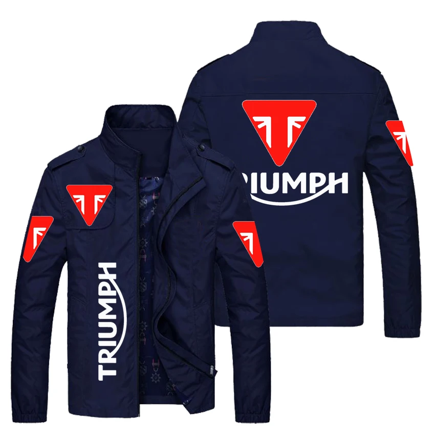 Брендовая куртка с принтом логотипа мотоцикла Мужская модная локомотивная