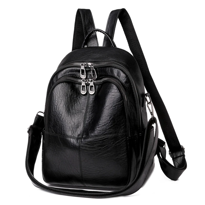 High Quality Youth PU Leather Backpacks For Teenage Girls Female School Bag Hot Sale Backpacks 2021 New Fashion Woman Backpack 