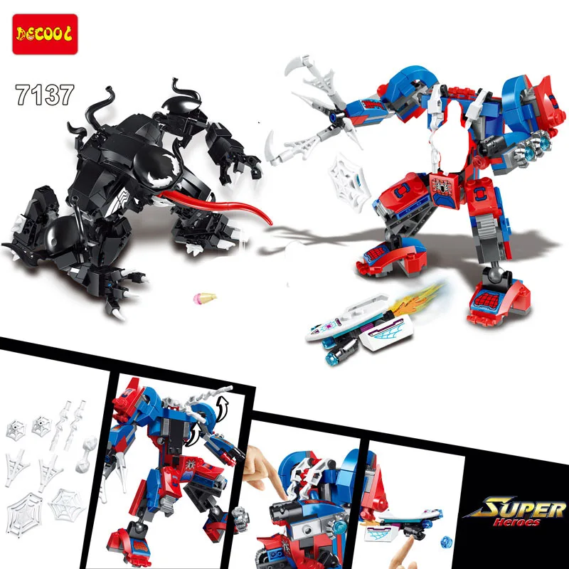 Продажа Новые Супергерои Марвел совместимы с legoly 76113 Человек паук велосипед спасательные фигурки строительные блоки кирпичи игрушки для детей