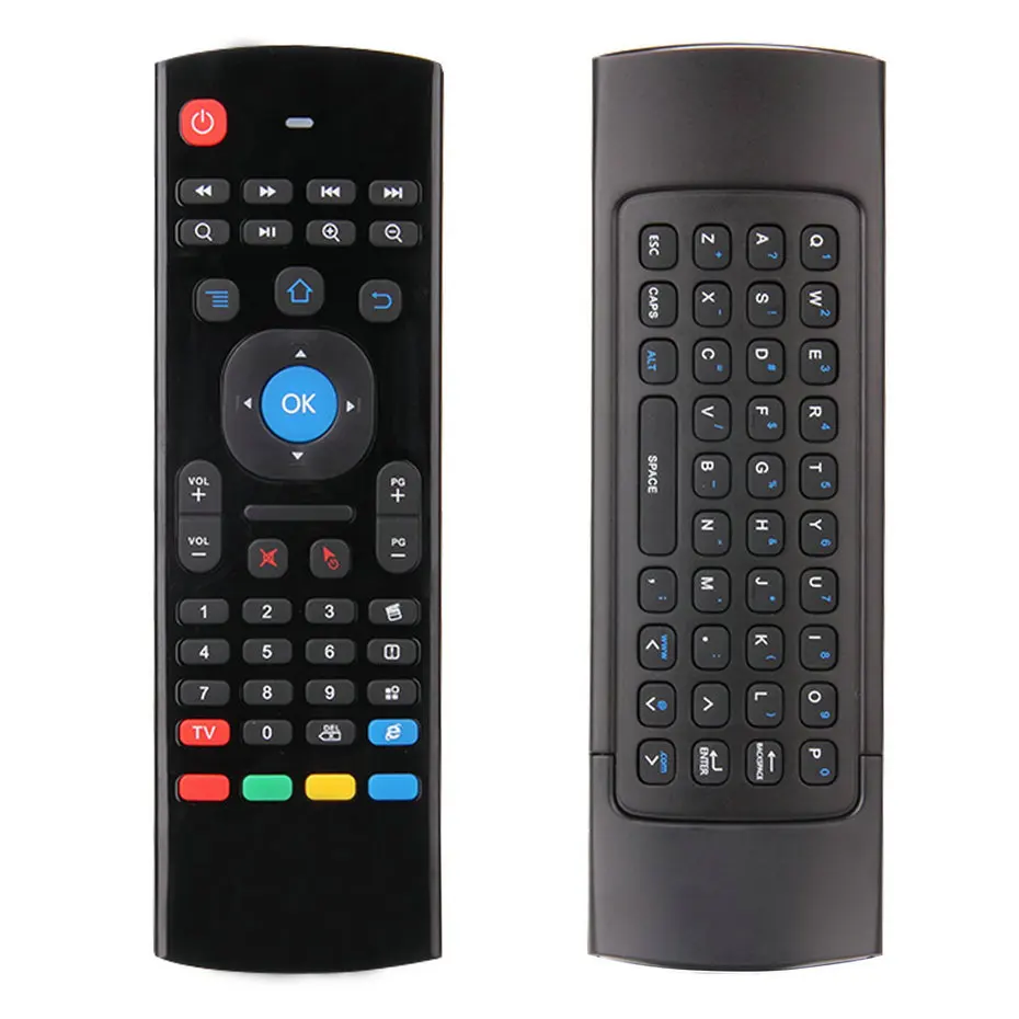 

New 2.4G Wireless Remote Control Keyboard Mouse with USB Receiver For XBMC For Android TV Box Smart TV Promotion