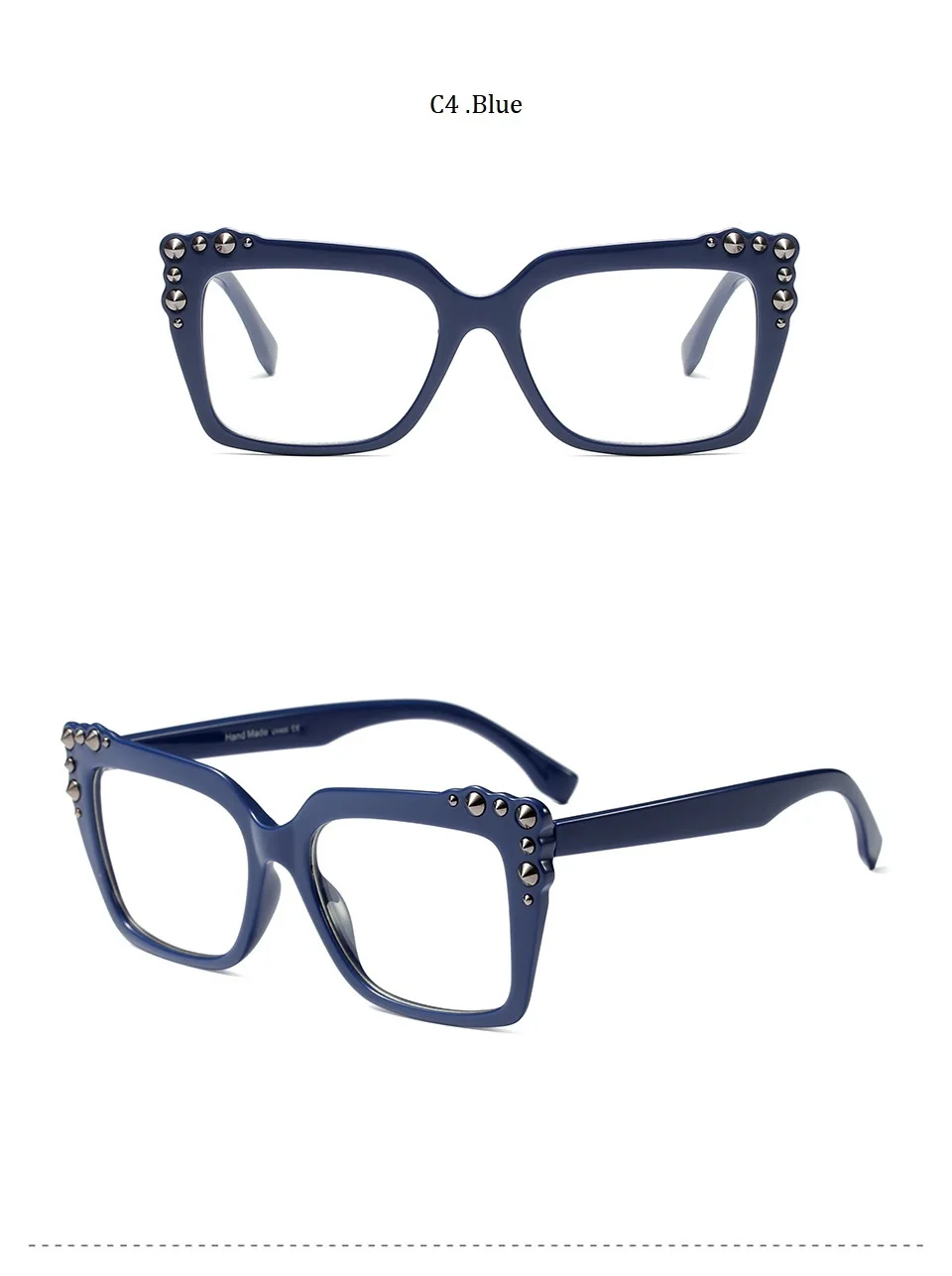 Модные ацетатные со стразами женские очки прозрачные очки «кошачий глаз» кадров рецептурная оптика разработано для близорукости прозрачные брендовая оправа для очков