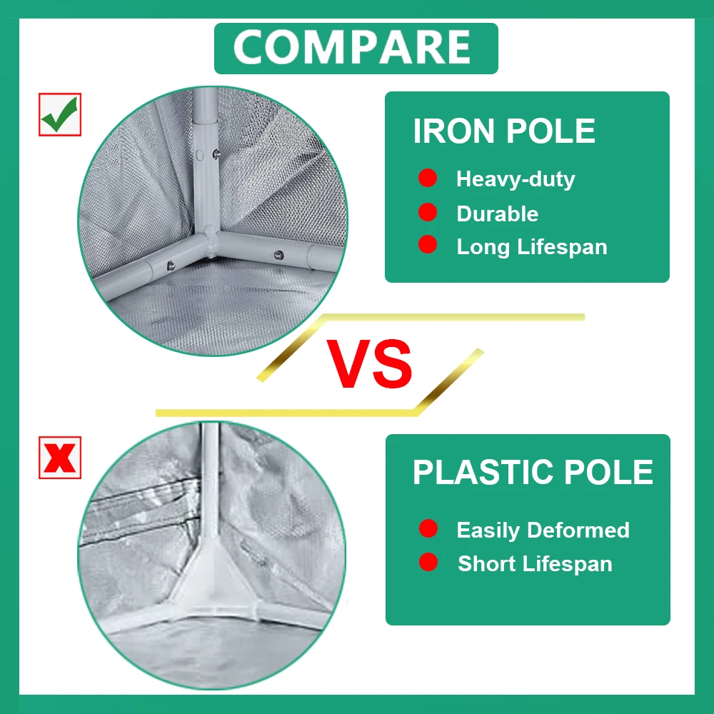 BEYLSION Plant Grow Tents Growing Tent For Indoor Grow Light Accessories Hydroponic Grow Box Grow Tent Mylar+Ratchet Hangers 4 BEYLSION Plant Grow Tents Growing Tent For Indoor Grow Light Accessories Hydroponic Grow Box Grow Tent Mylar+Ratchet Hangers 4