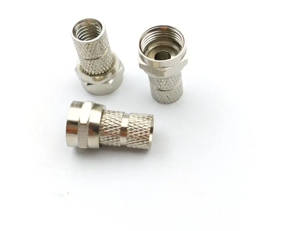 10 шт латунный F MALE TWIST на RG59 разъемы RF/коаксиальный|twist|twist connectors |