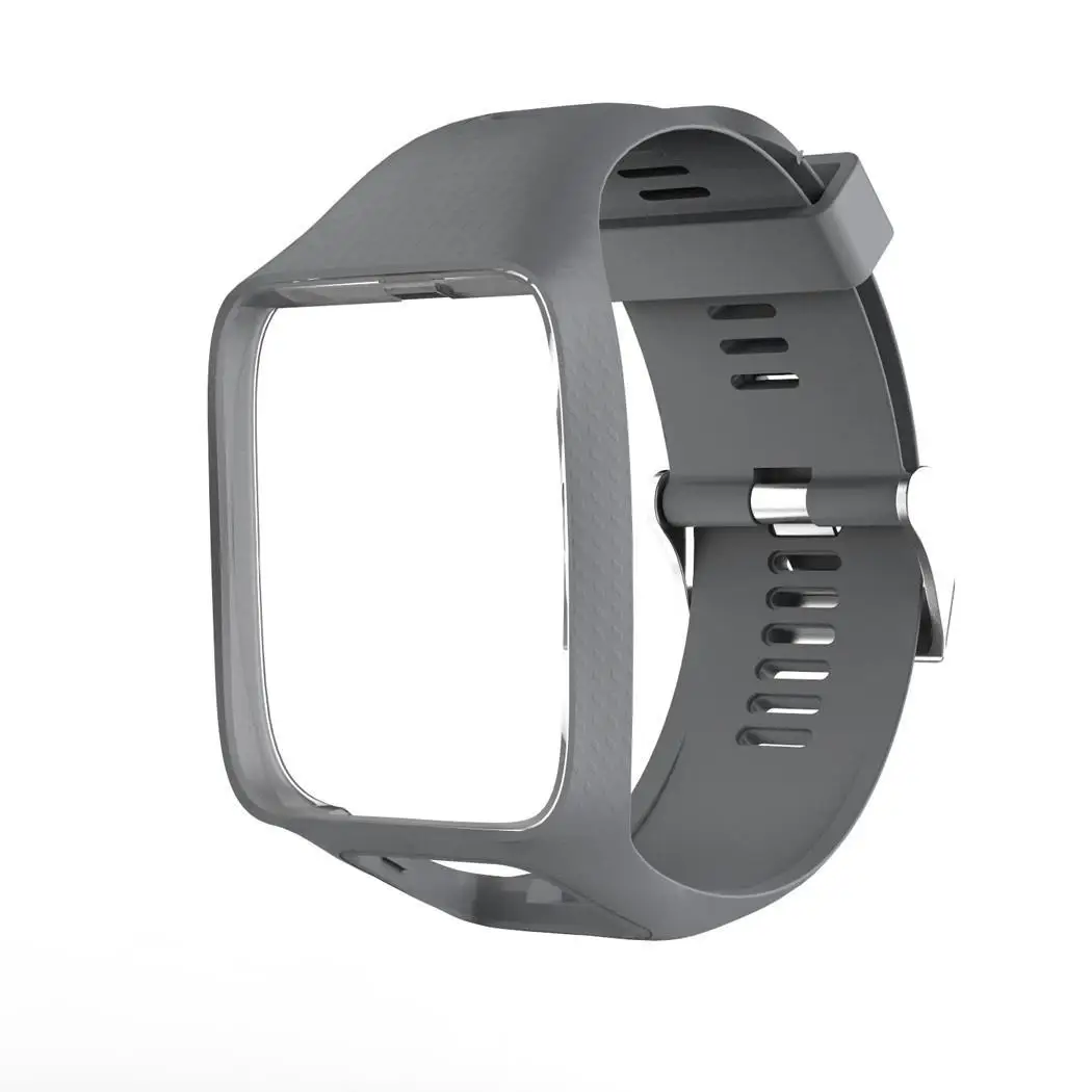 Силиконовый сменный ремешок для часов для навигатора TomTom 2/3 умные часы с GPS - Цвет: Light Yellow