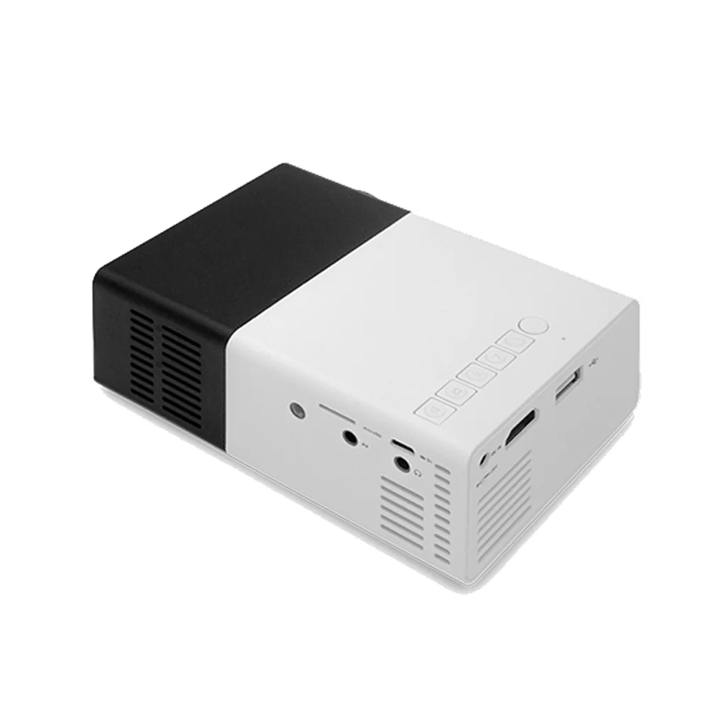 Lcd мини-проектор 400-600 люмен 1080P HD мультимедийный USB AV домашний кинотеатр