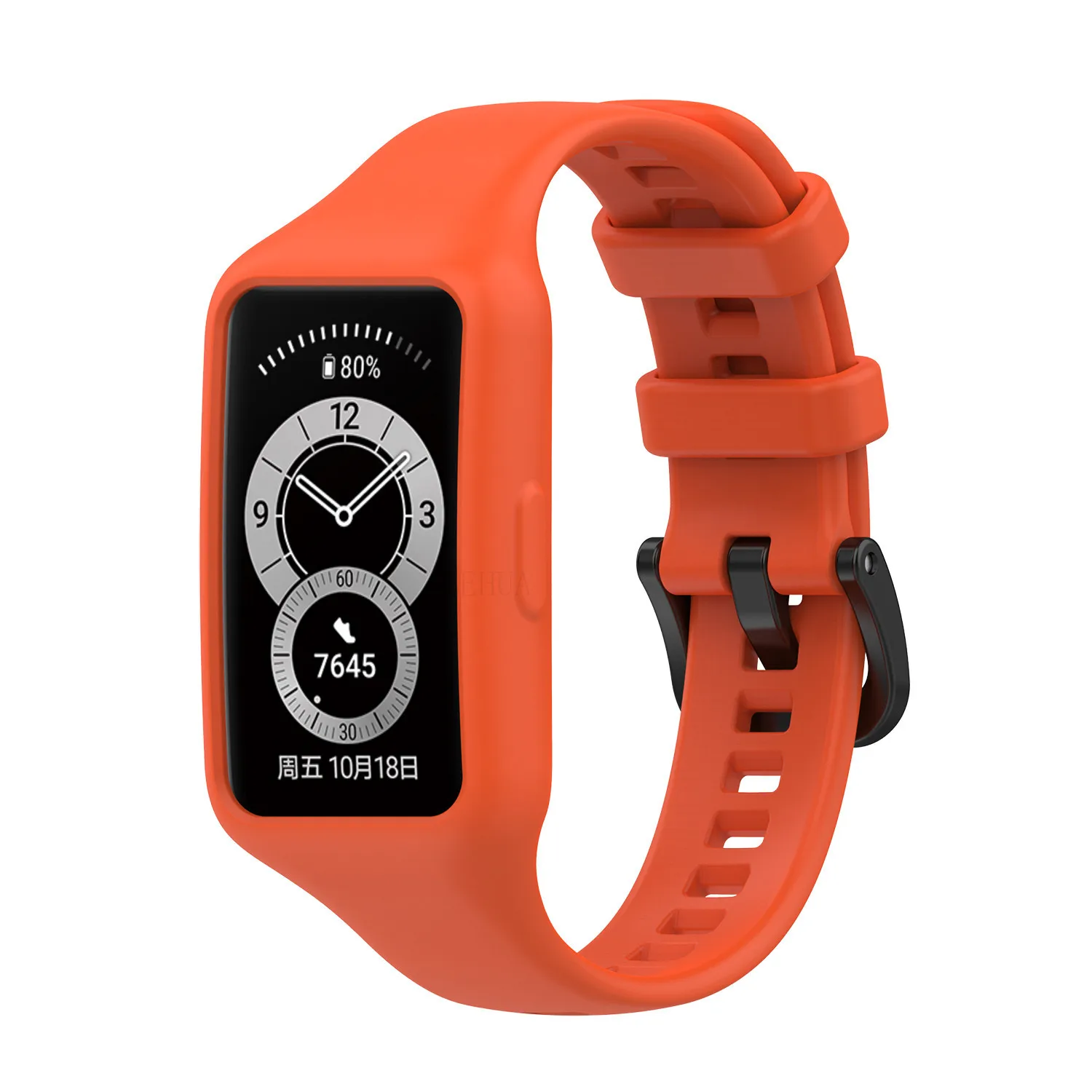 Cinturino per Honor Watch GS3, silicone flessibile e regolabile - verde salvia - Italiano