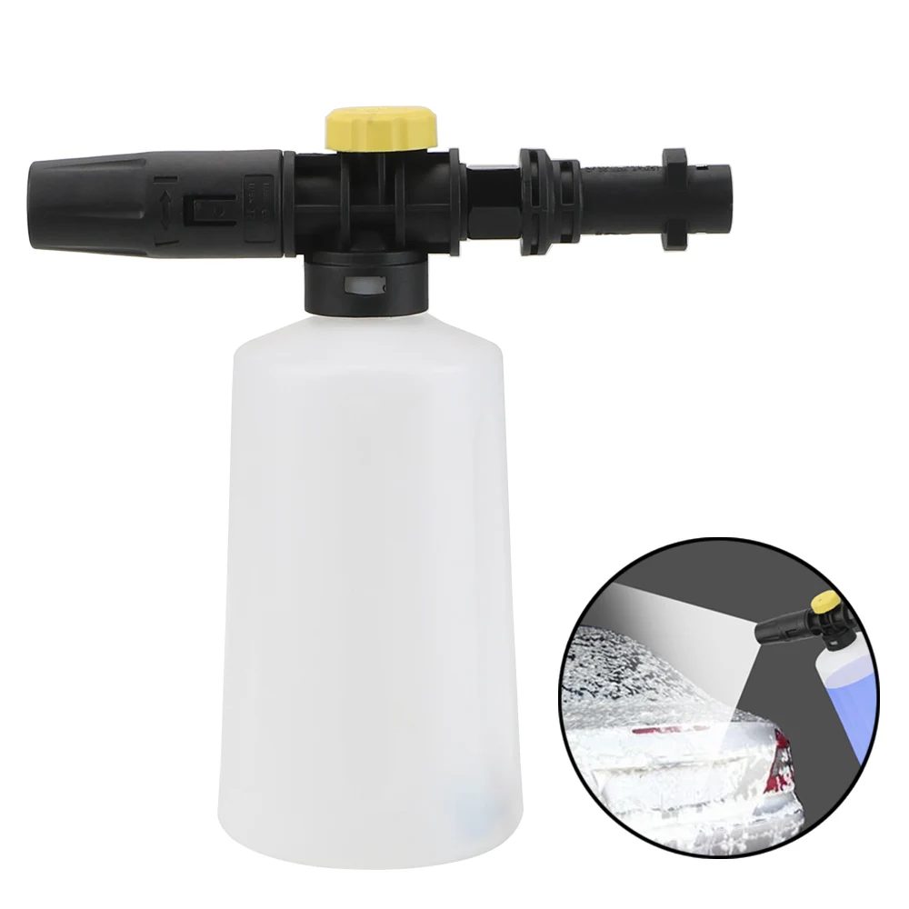 Lançador de Espuma de Neve para Carro Gerador de Sabão Arruelas de Alta 750ml para Karcher Leepee Pressão Bico Pulverizador Ajustável k2 k3 k4 k5 k6 15 pressão, bico pulverizador ajustável, 750ml para karcher k2 k3 k4 k5 k6