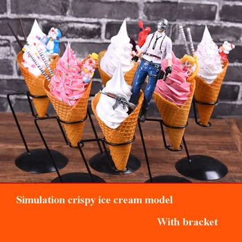 

Simulation Realistic crispy ice cream cone model Artificial Ferris crunchy ice cream model for Photography props Window display