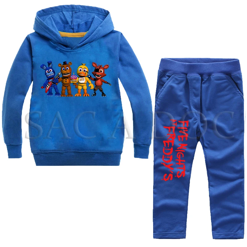 

New Five Nights At Freddys Boys Girls Casual Set Sportswear 2019 Autumn Sweatshirts Suits Kids Baby Tracksuit Hoodies+Pants 2PCS