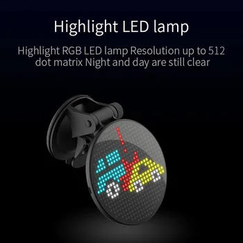 

APP Bluetooth Car LED Message Display Auto Stickers Board 1700MAH Rechargeable Car Motion LED Light