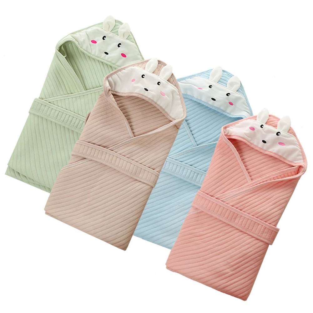 Cotton Newborn Baby Wrapping Quilt Baby Sleeping Bags Cartoon Warm Newborn Baby Swaddling Blanket Sleepsack Envelop for Infant