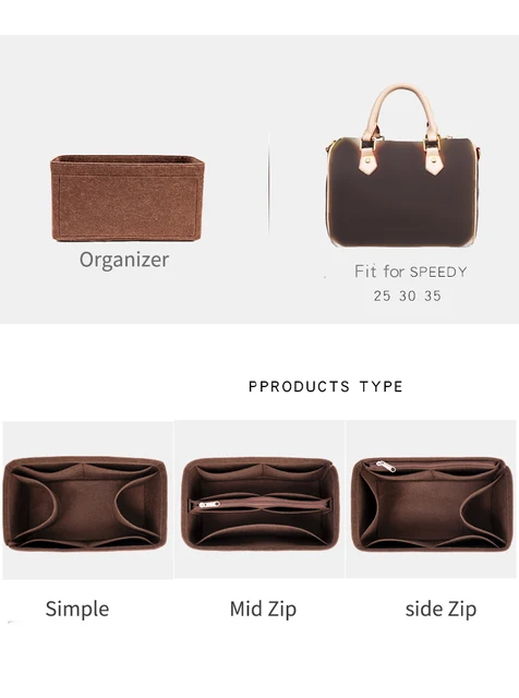 Bag Organizer for Louis Vuitton Speedy 30 (Organizer Type A)