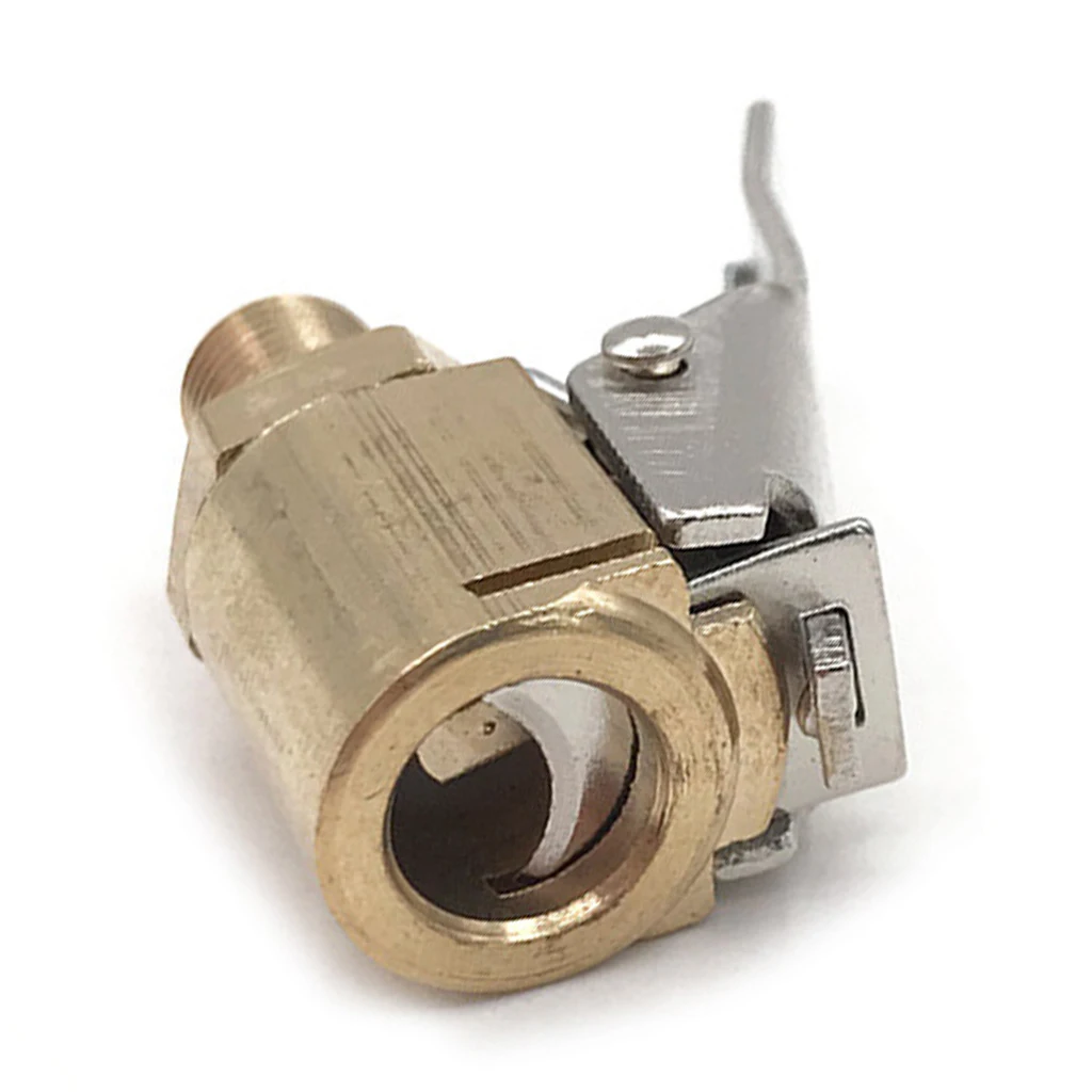 8mm Car Air Pump Tire Valve Connector Brass Lock-on Tire Inflator Air Chuck For 8V1 Thread Auto Truck ATV Quad Car Accessories