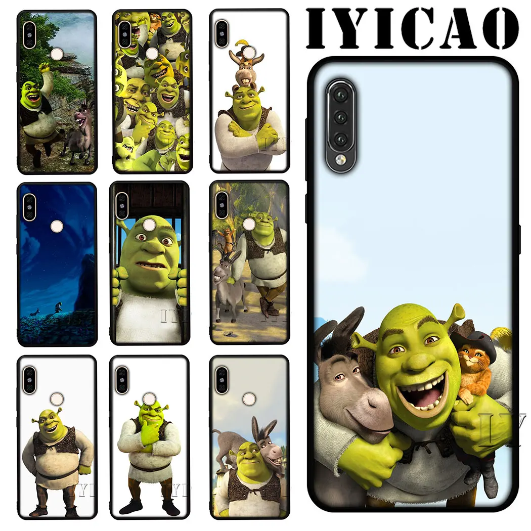 IYICAO Шрек мягкий чехол для мобильного телефона Xiaomi mi на возраст 6 8 9 A2 Lite A3 9T Pro A1 F1