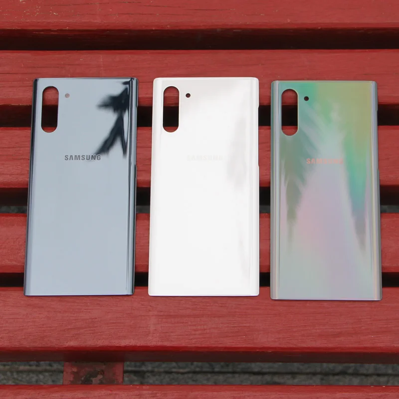 Чехол для samsung с задней батарейкой, задней стеклянной крышкой, для samsung Galaxy Note 10 Note10+ Note10 5G, стеклянный чехол на заказ
