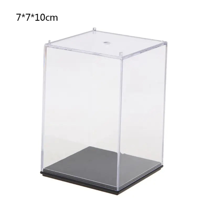 5-Side Clear Display Cube Box Dustproof Protect Case Holder For Action Figures 
