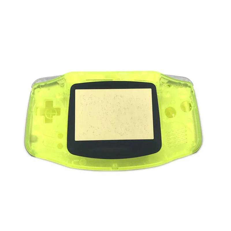 20 шт. для Gameboy Advance светится в темноте пластиковый корпус w экран для GBA светящийся чехол - Цвет: clear yellow