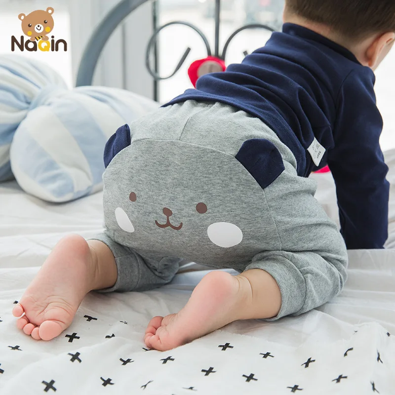 Spring Childrenswear Korean-style New Style Crawler Men And Women Trousers Knitted Small CHILDREN'S Soft Wool Pants Large P