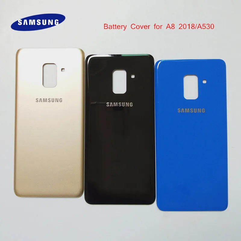 

100% Original Samsung Galaxy A8 2018 A530 Back Battery Cover Case Samsung A8 2018 A530F Rear Door Housing Cover Replacement