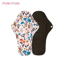

Mora Mona 5Pcs/Pack #28×18cm# Large Size Reusable Bamboo Charcoal Cloth Washable Sanitary Napkin
