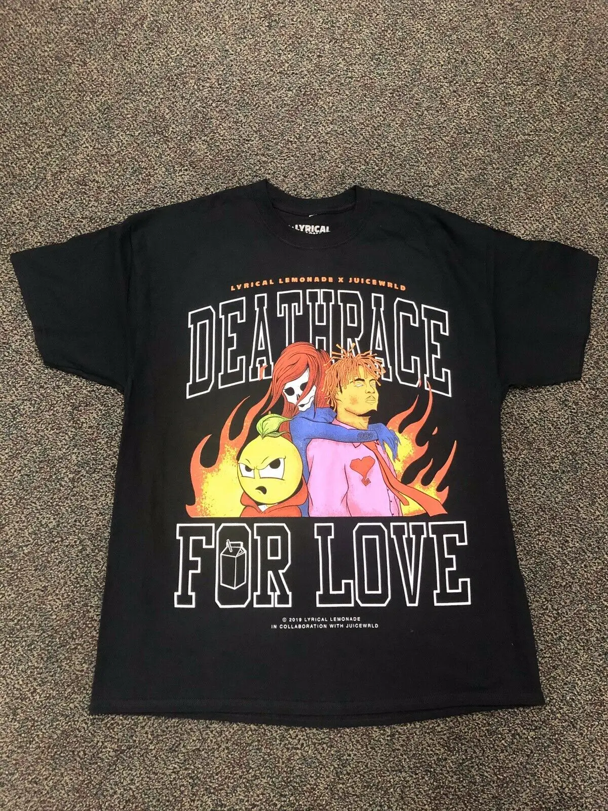 Kaus Hitam WRLD 999 DEATH RACE FOR LOVE 