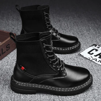 

cowboy 2020 platform high man heels mens vintage MEN heel western boots hombre vesonal Winter dress zapatos boot winter for men