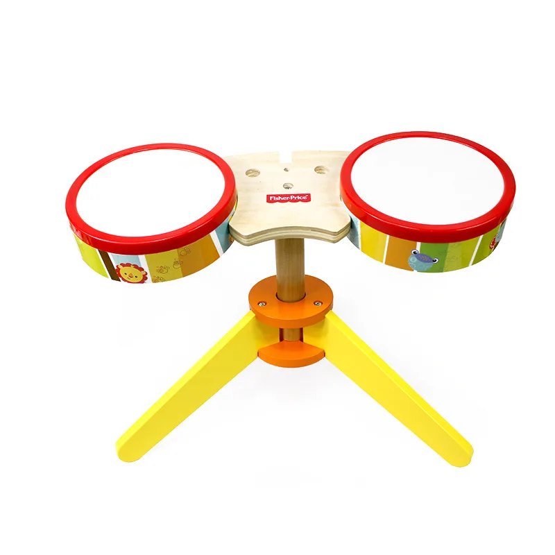 

CHILDREN'S Jazz Drum Kit Wooden Baby Music Toy Early Childhood Educational Drum Instrument 2-3-6-Year-Old GIRL'S And BOY'S