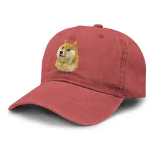 Милая мордочка Doge Meme унисекс взрослая бейсболка ковбойская Кепка Snapback